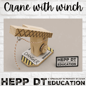 mechanical crane with winch