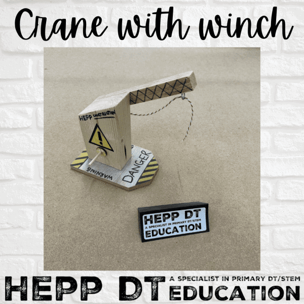 mechanical crane with winch